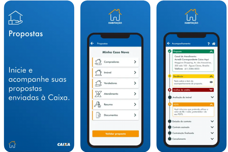Aplicativo Habitação Caixa - Simule financiamentos de casa pelo celular 3 Aplicativo Habitação Caixa