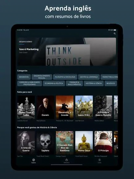 Aprenda inglês com livros e áudios livros nesse app grátis 3 Aprender inglês com livros