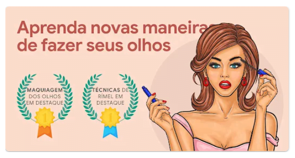 Aplicativo com dicas de maquiagem
