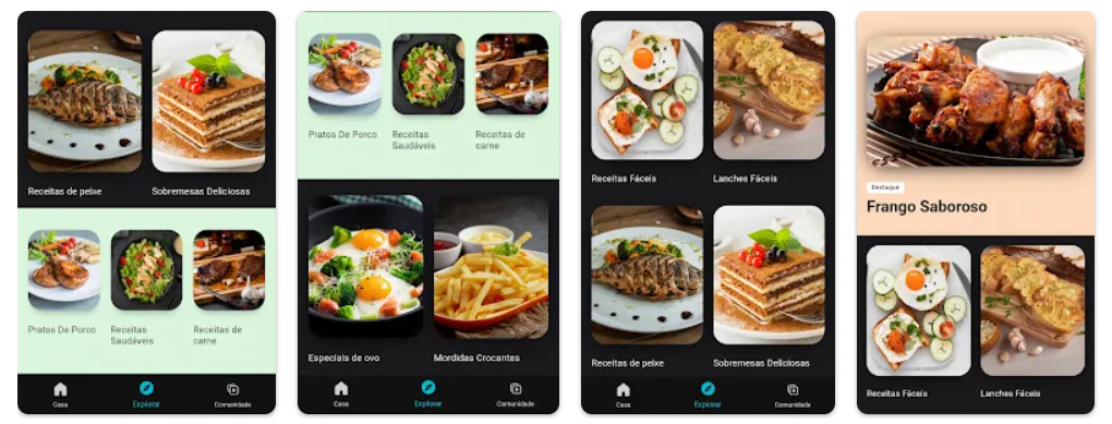 Aplicativo com muitas receitas fáceis para Air Fryer: baixe grátis 2 Aplicativo com receitas para Air Fryer