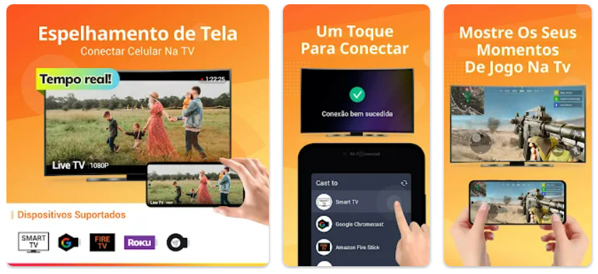 Como conectar o celular a qualquer TV (antigo ou novo - sem cabos) 3 Conectar celular na TV