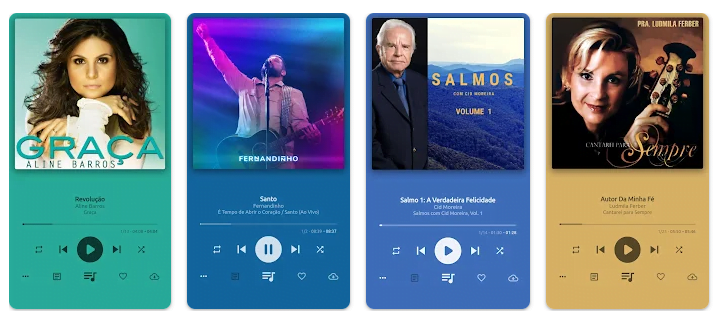 Aplicativos de músicas cristãs