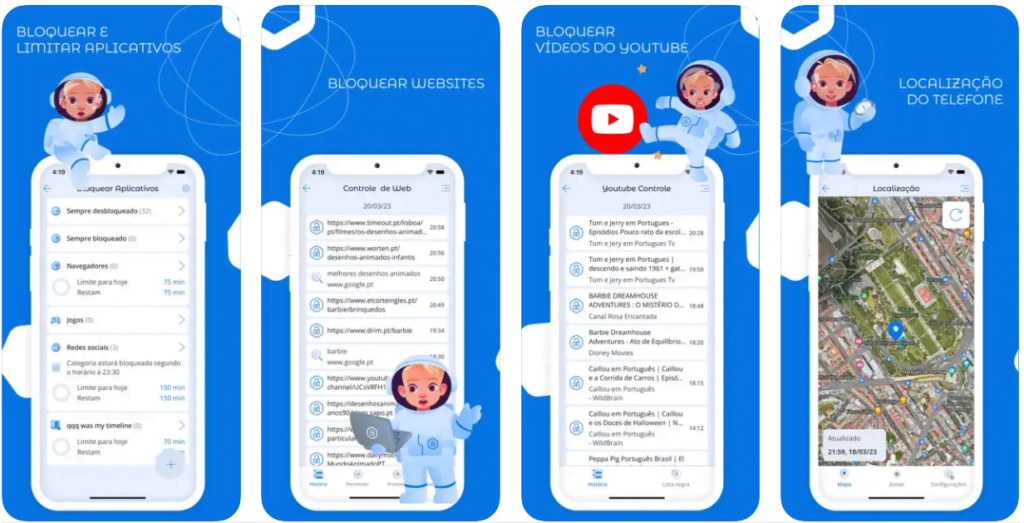Aplicativo de controle parental 