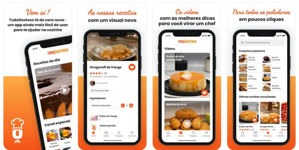 Aplicativos para chefs de cozinha