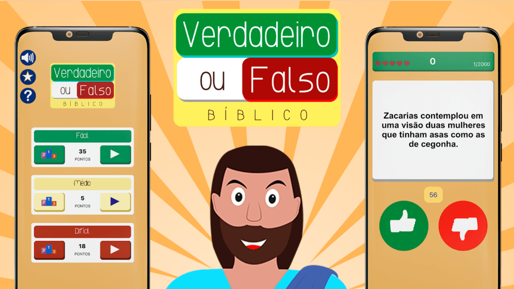 Aplicativo Verdadeiro ou falso bíblico