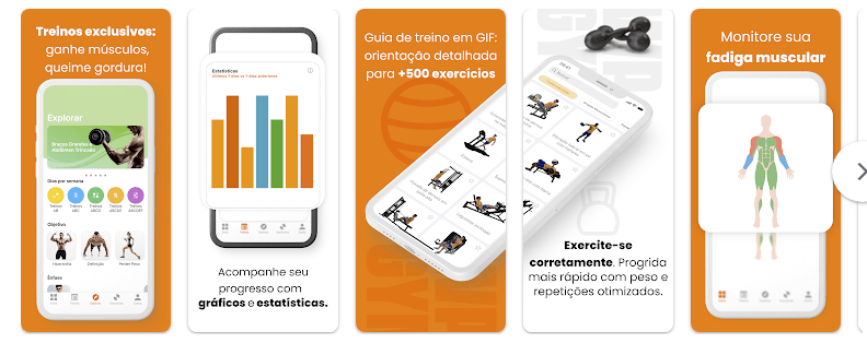 Aplicativo para montar seu treino de academia pelo celular 4 Aplicativo para montar treino de academia