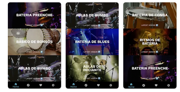 Aplicativo para aprender tocar bateria em casa pelo celular 2 Aplicativo para aprender tocar bateria