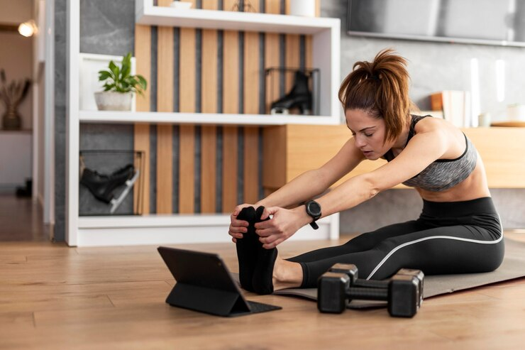 Aplicativo de treino com halteres em casa