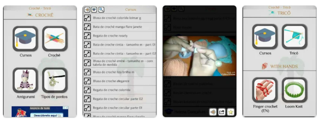 Aplicativo para aprender fazer crochê do zero pelo celular 1 Aplicativo para aprender fazer crochê