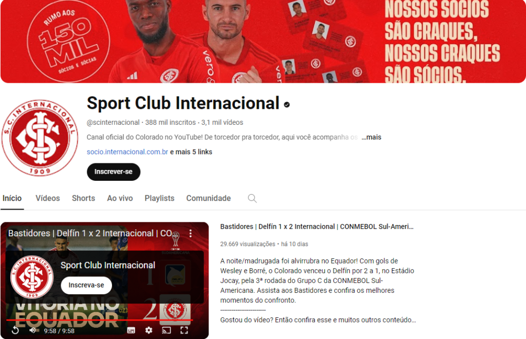 Jogo do Inter onde assistir