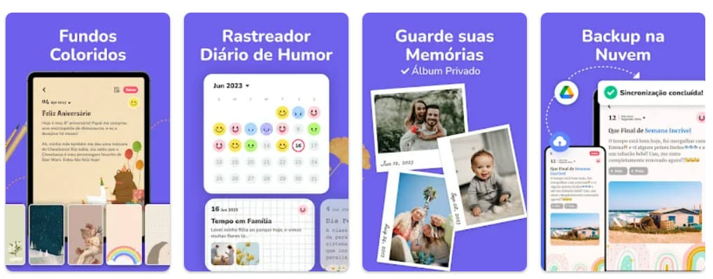 Diário com senha