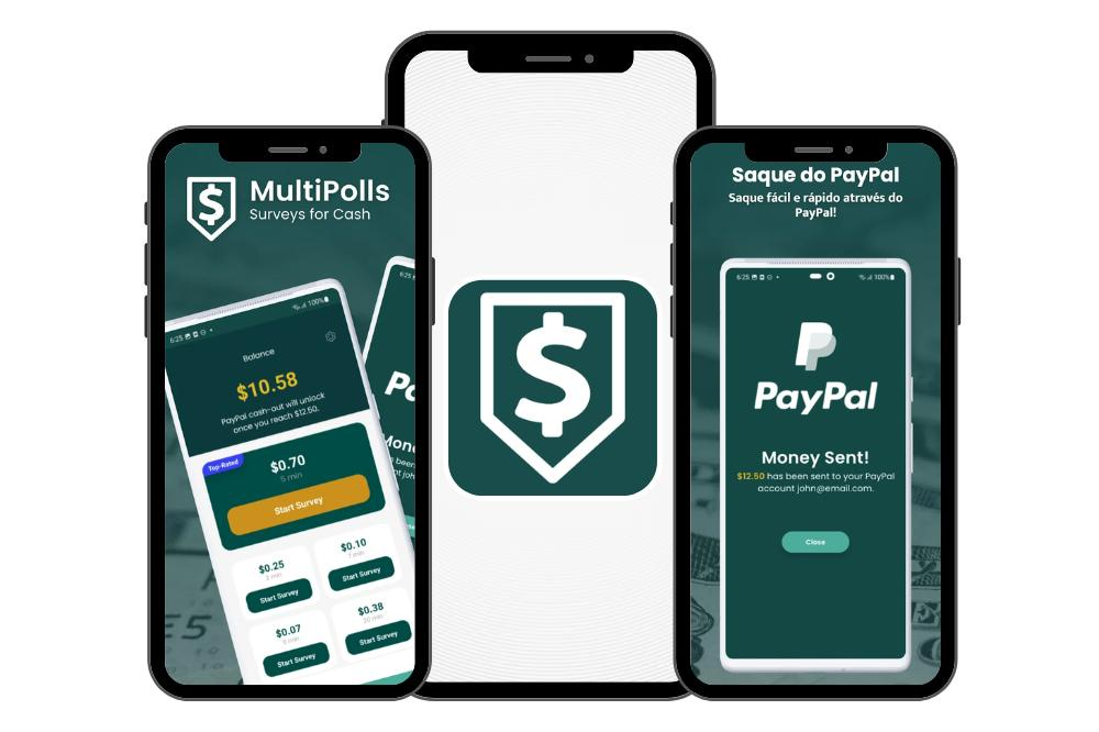 MultiPolls: app que paga em dólar por sua opinião 2 App que paga em dólar