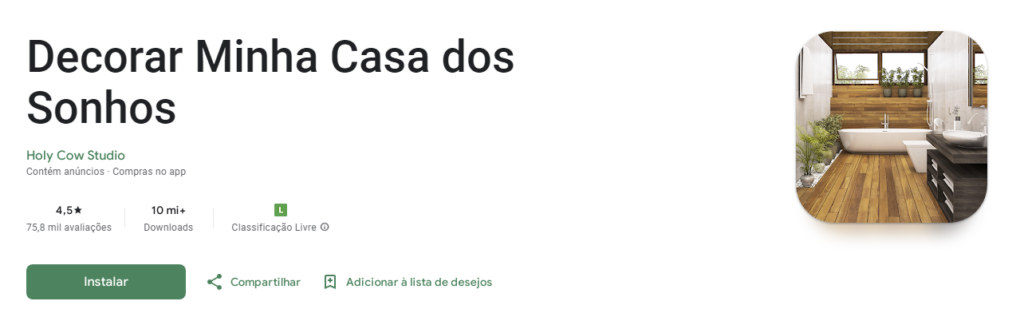 Minha Casa dos Sonhos: jogo de decorar casas fácil de usar 2 Jogo de decorar casas