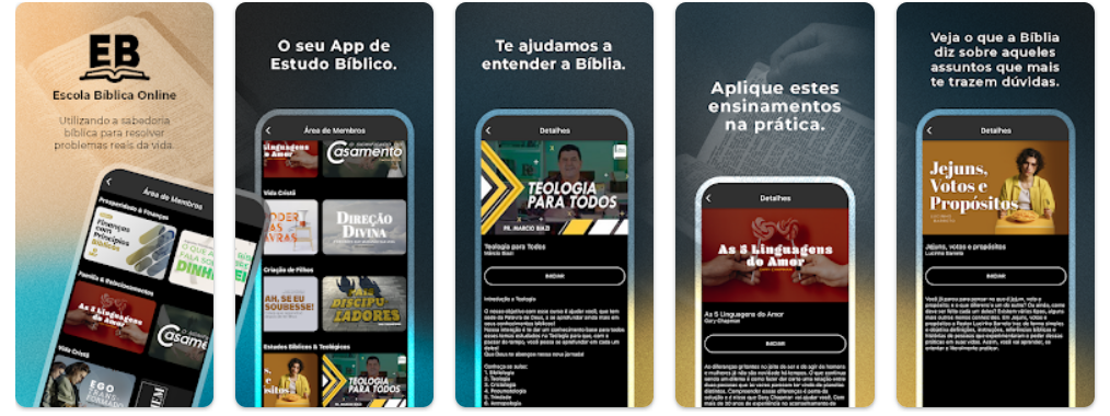 Escola bíblica online: os melhores cursos no seu celular 2 Escola bíblica online