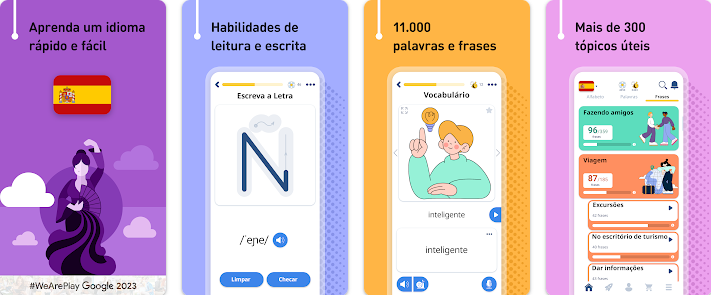 Aplicativo de curso de espanhol grátis com aulas online 2 Curso de espanhol grátis
