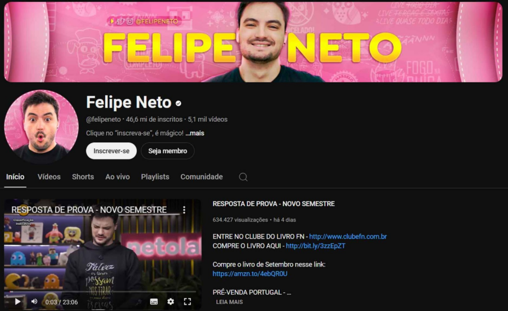 Os melhores canais do YouTube Brasil em 2024 12 Melhores canais do YouTube