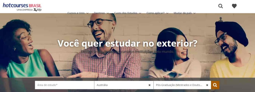 Hotcourses Brasil: site para encontrar bolsa de estudo no exterior 1 Bolsa de estudo no exterior