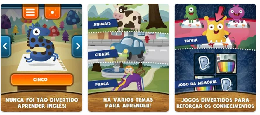 Aplicativo de inglês para crianças com atividades divertidas 4 Aplicativo de inglês para crianças