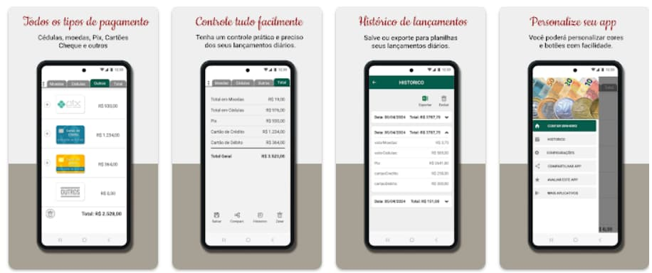 Aplicativo para contar dinheiro com mais rapidez e menos erros 2 Aplicativo para contar dinheiro