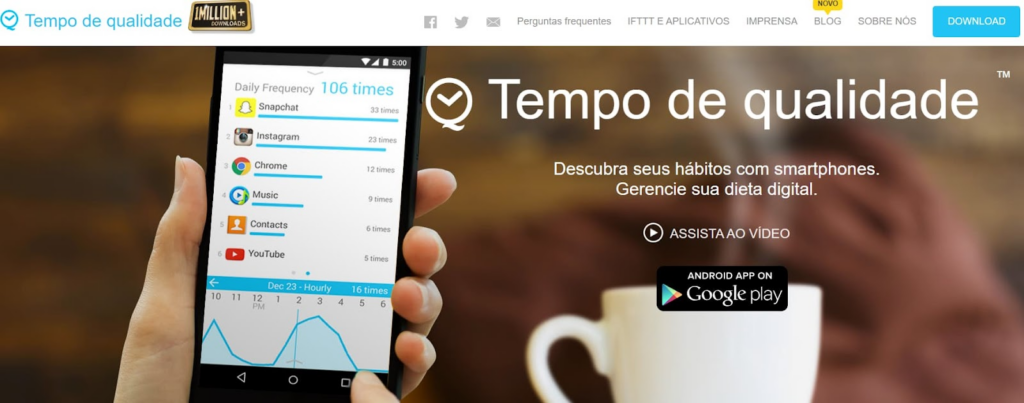 Quality Time: aplicativo para diminuir o tempo no celular 4 Diminuir o tempo no celular