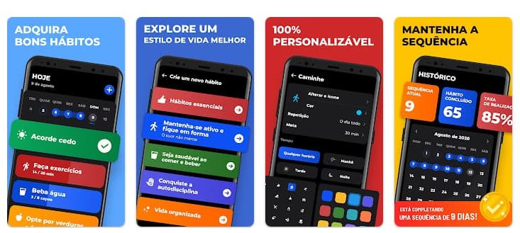 Aplicativo para monitorar hábitos 100% personalizável e fácil de usar 2 Aplicativo para monitorar hábitos