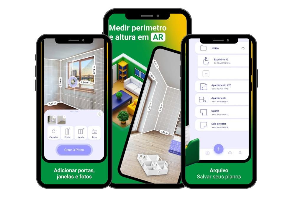 Baixe grátis o app de fita métrica digital no celular 2 fita métrica digital