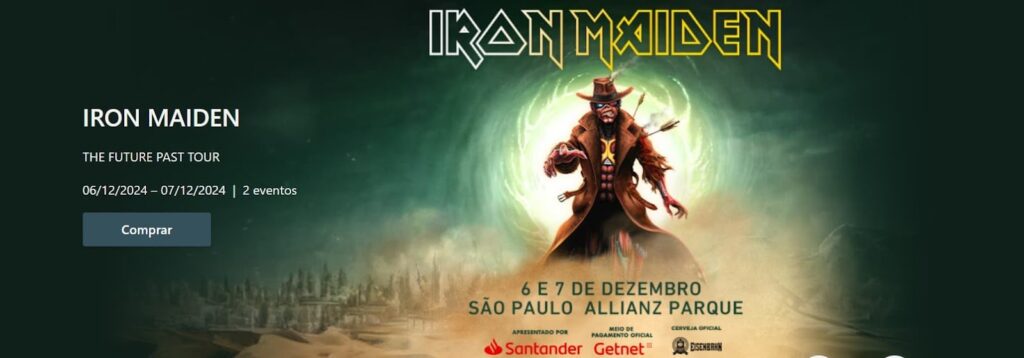 Show do Iron Maiden no Brasil em 2024: onde comprar ingressos? 1 Show do Iron Maiden no Brasil
