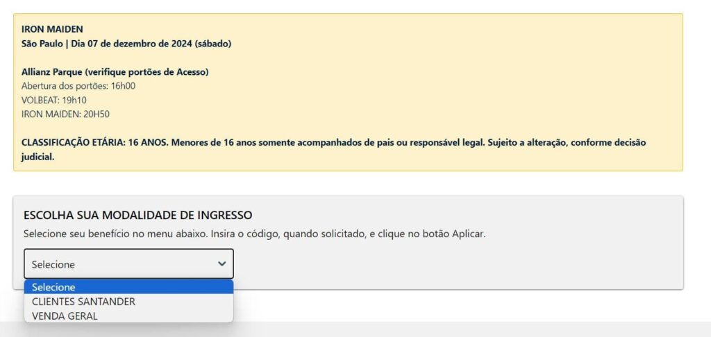 Show do Iron Maiden no Brasil em 2024: onde comprar ingressos? 5 Show do Iron Maiden no Brasil