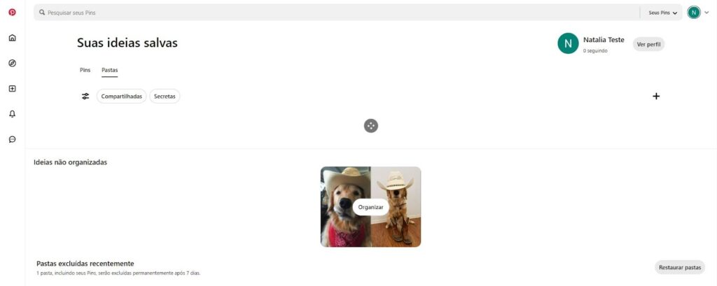 Descubra como encontrar pastas no Pinterest em 2025 8 Encontrar pastas no Pinterest