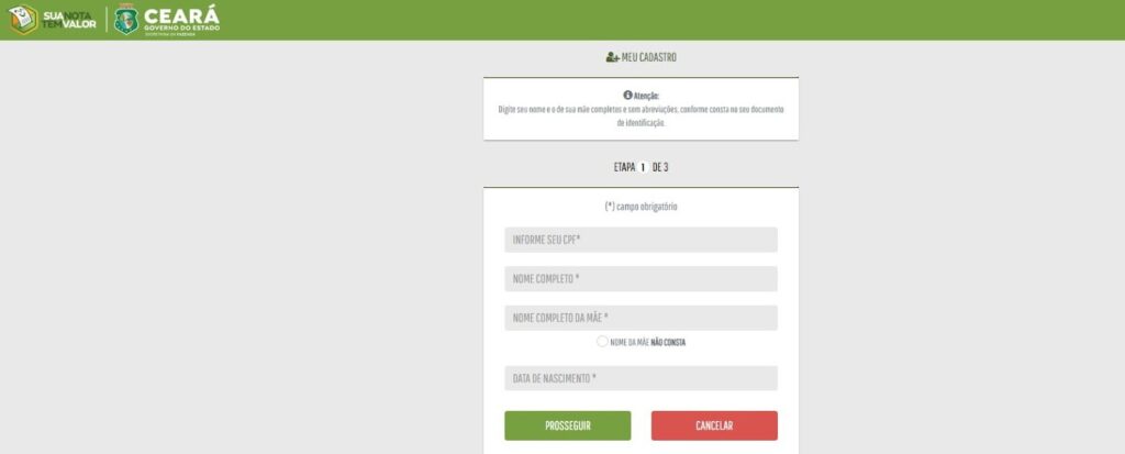 Sua Nota Tem Valor: programa de nota fiscal do Ceará 5 Sua Nota Tem Valor
