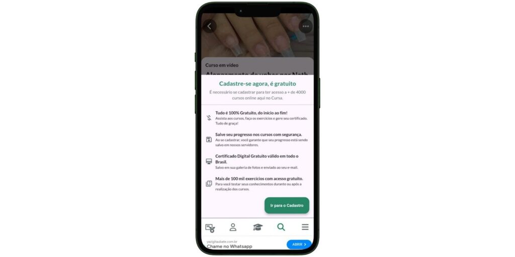 Curso de Alongamento de Unhas gratuito, online e com certificado 5 Curso de Alongamento de Unhas