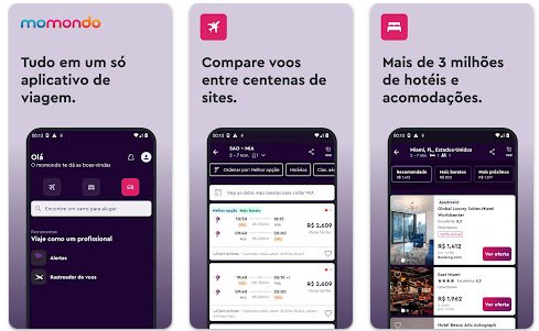 Passagens aéreas baratas na Momondo