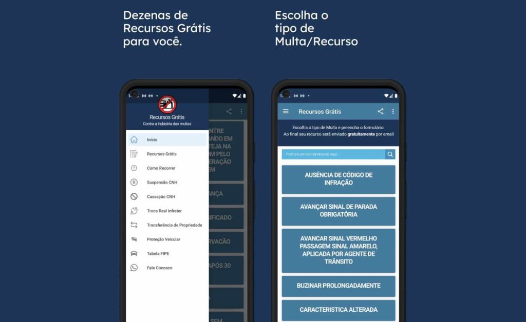 Recursos de multas de trânsito