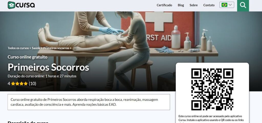 Curso de Primeiros Socorros grátis