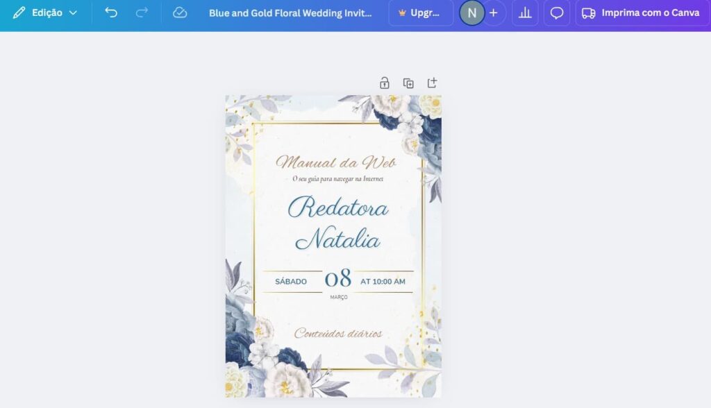 Aprenda a fazer convite de casamento profissional pelo celular 7 Convite de casamento