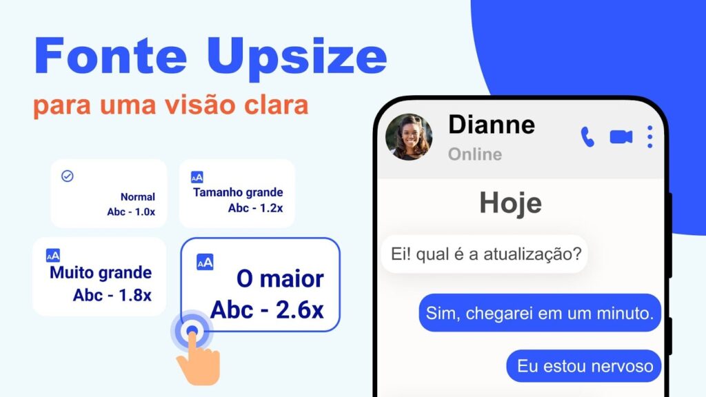 App que aumenta a letra