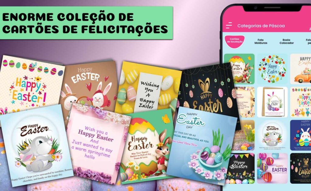 Criar um cartão de Páscoa