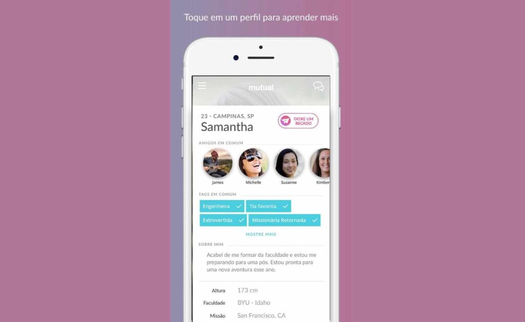 Aplicativo de namoro para mórmons