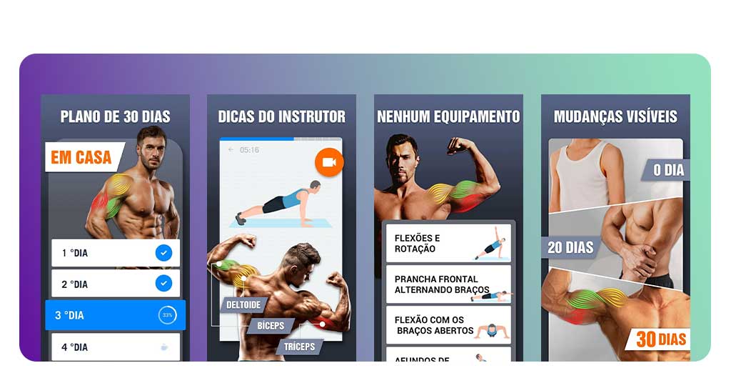 Exercícios e treinos para braços