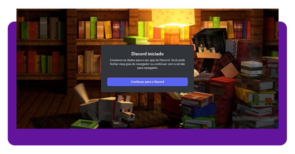 Aulas de inglês no Minecraft