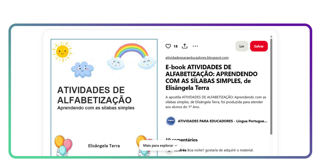 Atividades de alfabetização do 1° ano para imprimir gratuitamente 4 Atividades de alfabetização