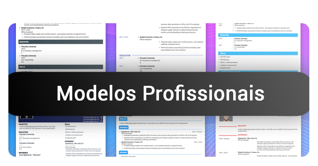 Modelos de currículo para editar