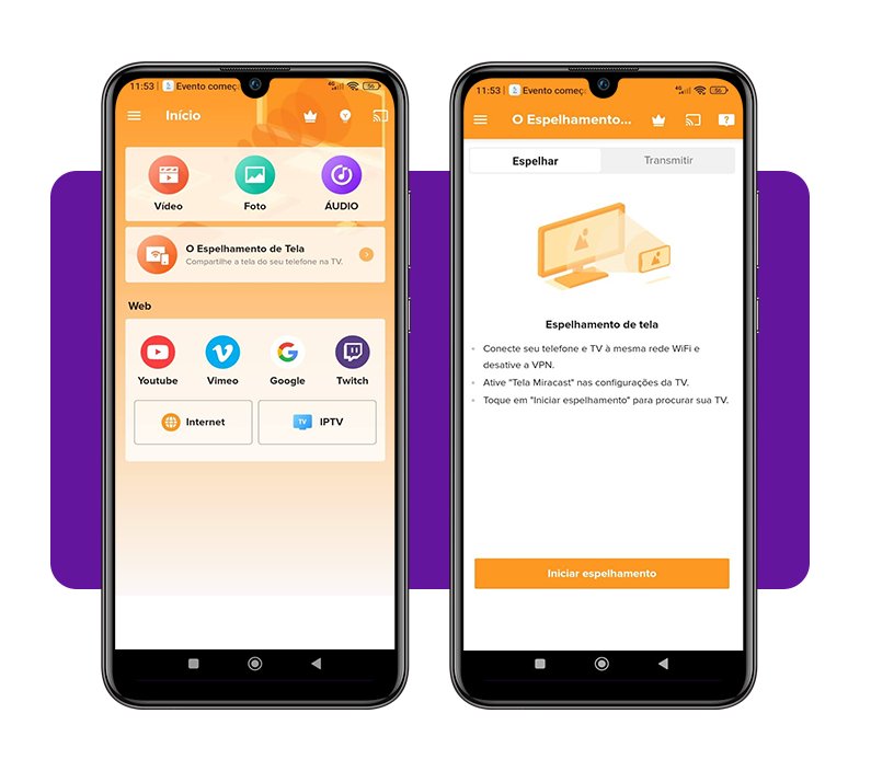 Transformar o celular em um projetor