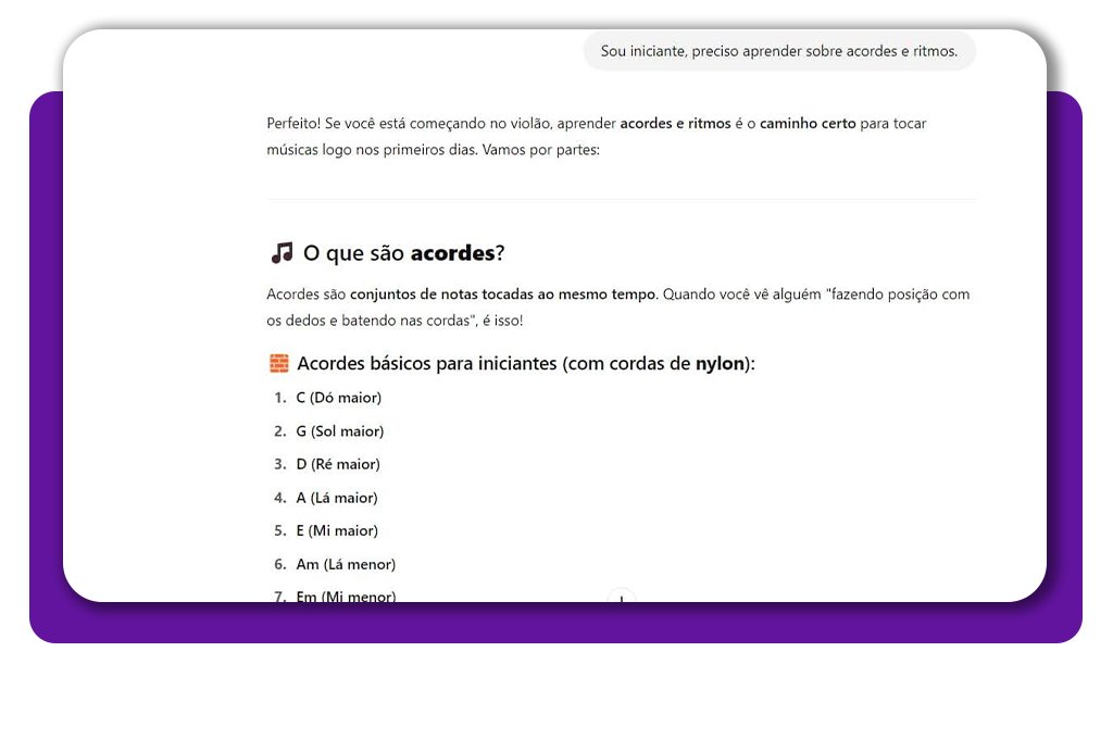Comandos para aprender a tocar violão