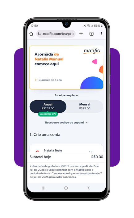 Aplicativo para aprender matemática