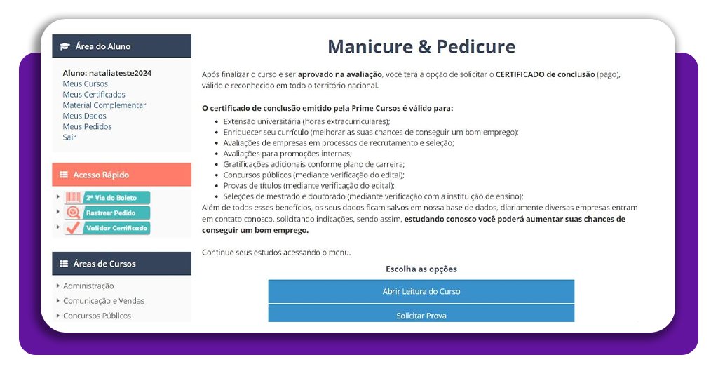 Cursos para manicures