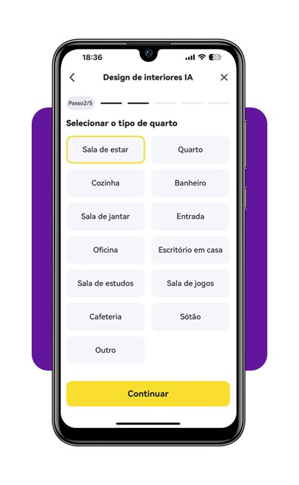 Decoração de casa com IA