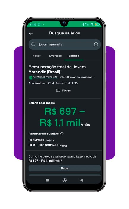 Aplicativo para pesquisar vagas e salário de Jovem Aprendiz 3 Salário de Jovem Aprendiz