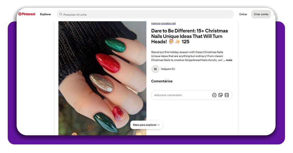 15 ideias de unhas decoradas para o Natal: inspire-se 11 Unhas decoradas para o Natal