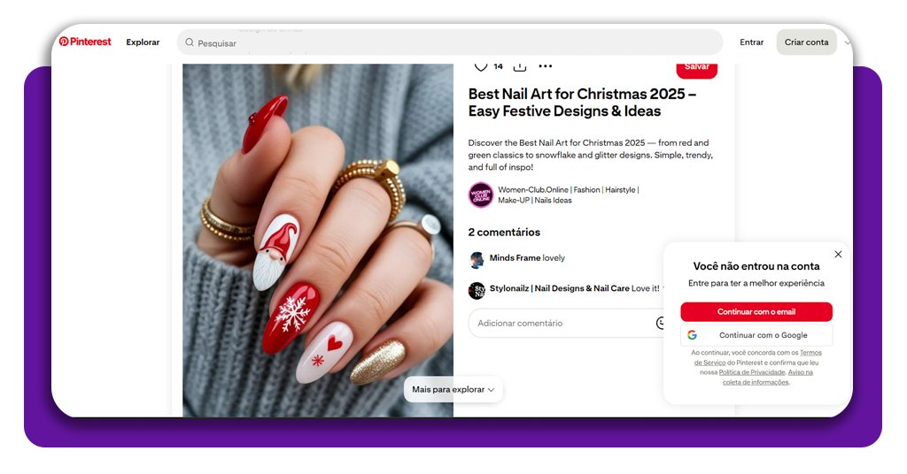 15 ideias de unhas decoradas para o Natal: inspire-se 15 Unhas decoradas para o Natal